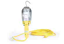 1301090007 - Safeway Nylon 100W Hand Lamp with Molded, 16/3 SJTOW Cord Type, Metal Guard, Overall Cord Length 7.62m (25.0')
