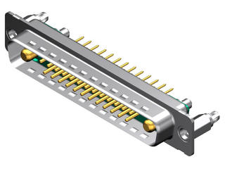 1731070659 - FCT Mixed Layout D-Sub Connector, Male, Straight, PCB Through Hole, Gold Plating, Tin-plated Shell with Dimples, 11.30mm Snap-in Bolt, 27 Circuits Loaded (2 High Power, 25 Signal), Green Insulator 1731070659 - FCT Mixed Layout D-Sub Connector, Male, Straight, PCB Through Hole, Gold Plating, Tin-plated Shell with Dimples, 11.30mm Snap-in Bolt, 27 Circuits Loaded (2 High Power, 25 Signal), Green Insulator