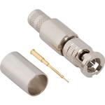 Amphenol RF-034-1025-12G Connector RF Conn HD-BNC 0Hz to 18GHz 75Ohm Crimp ST Cable Mount PL Gold