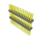 Samtec-ZW-15-13-G-D-547-385 Connector Headers and PCB Receptacles Conn Board Stacker HDR 30 POS 2.54mm Solder ST Top Entry Thru-Hole Bulk