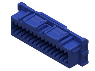 2011962204 - Spot-On Wire-to-Board Receptacle Housing, 2.00mm Pitch, Dual Row, 20 Circuits, Blue