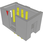 Samtec-TST-103-02-G-D Connector Headers and PCB Receptacles Conn Shrouded Header (4 Sides) HDR 6 POS 2.54mm Solder ST Top Entry Thru-Hole Bulk