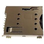 ADAM TECH-MSCCP-D-06-SG-SW-T/R Connector Memory Card Micro SIM Card Connector, 6 Pin, Gold Plated