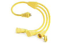 1301540068 - Watertite Extreme Standard Molded W Cordset, 2 Pole/3 Wire SOOW Cordset,  Cordset Length 0.91m (3.0'), NEMA L5-20, 125V