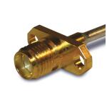 Amphenol RF-132110 Connector RF Conn SMA 0Hz to 18GHz 50Ohm Solder ST Flange Mount RCP Gold Amphenol RF-132110 Connector RF Conn SMA 0Hz to 18GHz 50Ohm Solder ST Flange Mount RCP Gold