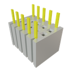 Samtec-BSW-105-04-T-D Connector Headers and PCB Receptacles Conn Bottom Mount Socket Strip SKT 10 POS 2.54mm Solder ST Bottom Entry Thru-Hole Bulk
