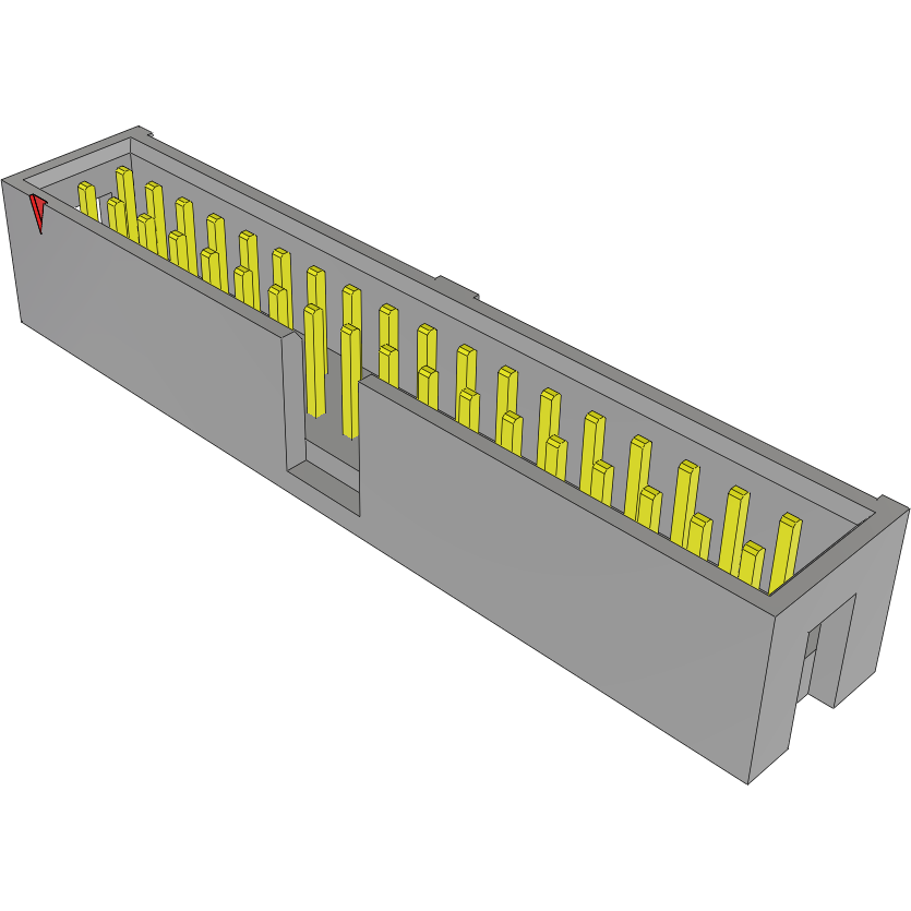 Samtec-TSS-118-01-G-D Connector Headers and PCB Receptacles Conn Shrouded Header (4 Sides) HDR 36 POS 2.54mm Solder ST Top Entry Thru-Hole Bulk