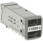 Molex-1715651002 Connector Telephone and Telecom Conn zQSFP+ RCP 76 POS 2.4mm Press Fit RA Thru-Hole 76 Terminal 2 Port zQSFP+™ Tray