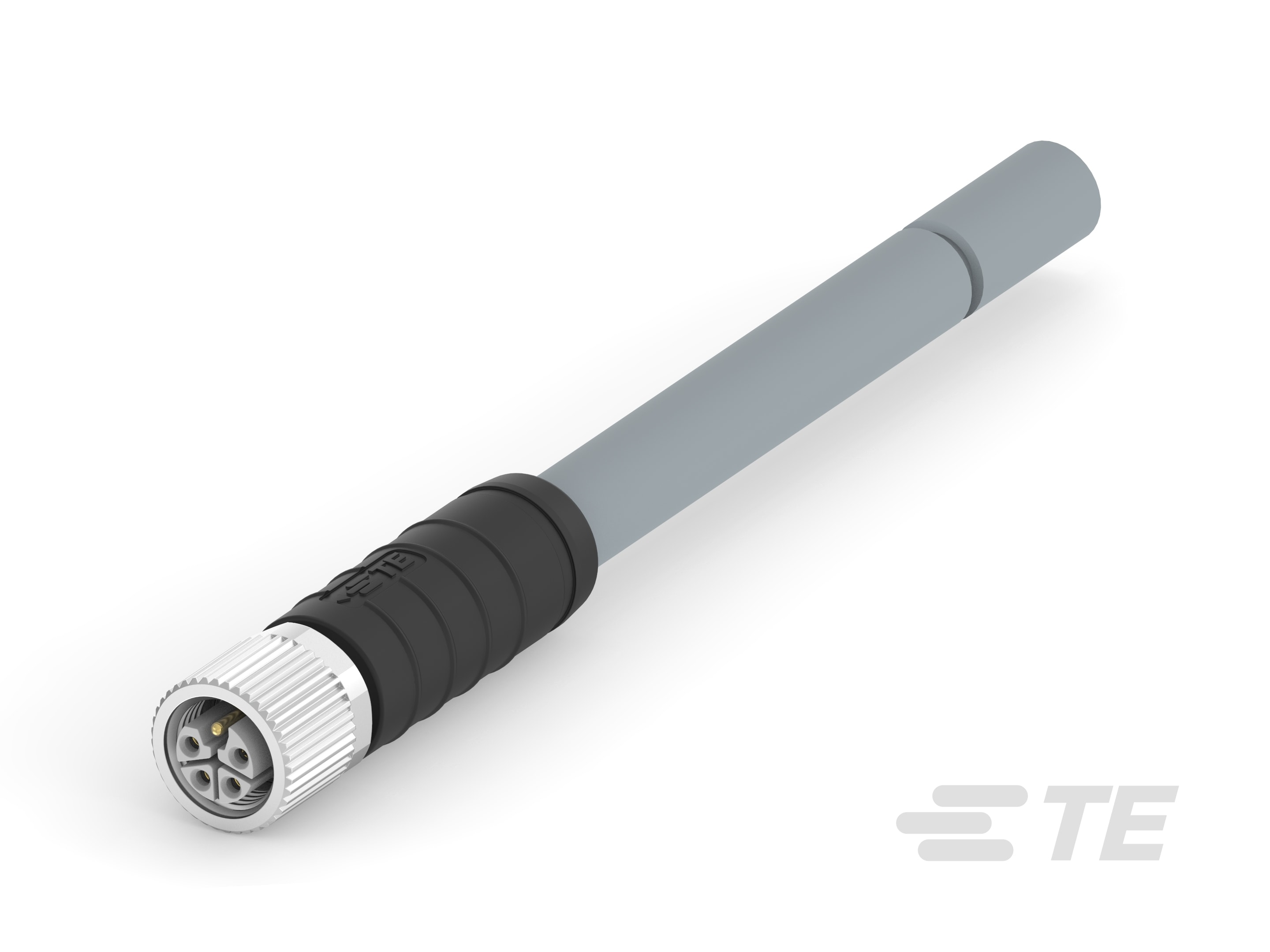 RPC-M12L-5FS-5.0-PUR 14AWG GY-T41513B9L25-005