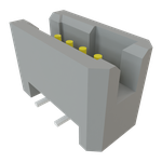 Samtec-TFM-104-02-L-S Connector Headers and PCB Receptacles Conn Shrouded Header (4 Sides) HDR 4 POS 1.27mm Solder ST Top Entry SMD TIGER EYE™ Tube