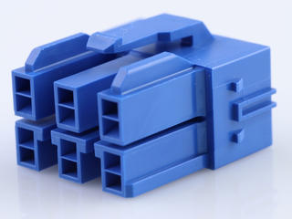 1510492601 - CP-6.5 Receptacle Housing, 6.50mm Pitch, Dual Row, Polarized, Positive Lock, 6 Circuits, Blue