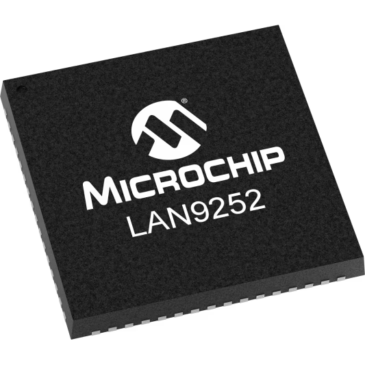 Microchip Technology-LAN9252/ML Ethernet Controllers Ethernet CTLR Single Chip 10Mbps/100Mbps 3.3V 64-Pin QFN EP Tray