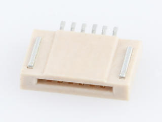 512810694 - 0.50mm Pitch Easy-On FFC/FPC Connector, Surface Mount, Right-Angle, Non-ZIF, Dual Contact Style, 1.20mm Mated Height, 6 Circuits, Gold (Au) Plating