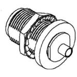 Radiall-R161336000W Connector RF Conn Type N 0Hz to 11GHz 50Ohm Solder ST Panel Mount F Gold Over Nickel