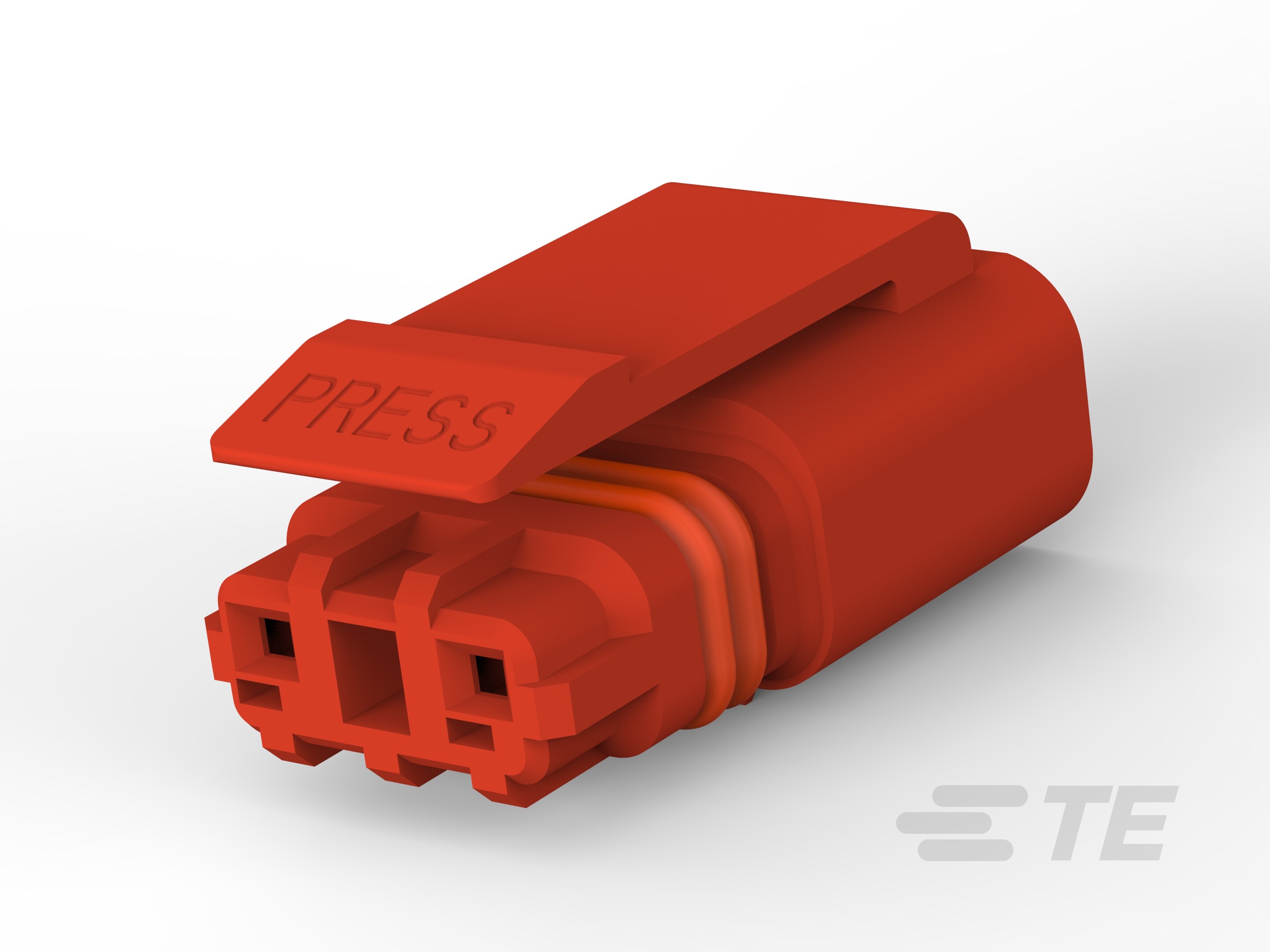 2P PLUG, MINIATURE WATERPROOF CONN,RED-3-2834074-2 2P PLUG, MINIATURE WATERPROOF CONN,RED-3-2834074-2