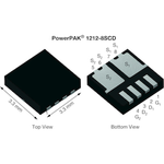 Vishay-SISF20DN-T1-GE3 MOSFETs Trans MOSFET N-CH 60V 14A 8-Pin PowerPAK 1212-SCD T/R
