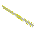 Samtec-TLW-136-06-G-S Connector Headers and PCB Receptacles Conn Unshrouded Header HDR 36 POS 2.54mm Solder ST Top Entry Thru-Hole Bulk