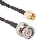 Amphenol RF-095-850-249M300 Cable Assembly Coaxial RF Cable Assembly BNC Straight Plug to SMA Straight Plug RG-174 3 Meter Length 50 Ohms Amphenol RF-095-850-249M300 Cable Assembly Coaxial RF Cable Assembly BNC Straight Plug to SMA Straight Plug RG-174 3 Meter Length 50 Ohms