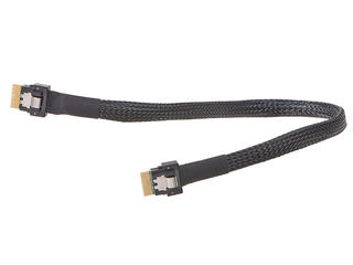 2079901001 - SlimSAS Cable Assembly, SAS 4.0, Straight Plug-to-Straight Plug, 8x (74 Circuits), 32 AWG, 0.30m Length