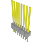 Samtec-HTMS-108-57-L-S Connector Headers and PCB Receptacles Conn Unshrouded Header HDR 8 POS 1.27mm Solder ST Top Entry Thru-Hole Tube