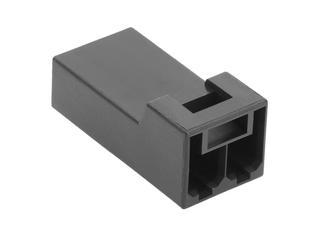 2173470200 - VersaBlade High-Temperature Hybrid Receptacle Housing, without Mounting Ears, 2 Circuits, Black