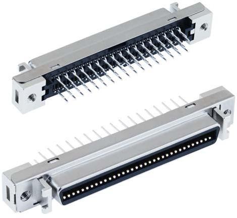 3M-N10240-6212PC Connector SCSI 1.27 mm Through-Hole Vertical Receptacle Shielded