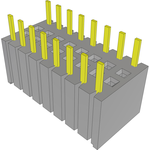 Samtec-BSW-108-24-L-D Connector Headers and PCB Receptacles Conn Bottom Mount Socket Strip SKT 16 POS 2.54mm Solder ST Bottom Entry Thru-Hole Bulk