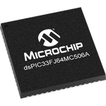 Microchip Technology-DSPIC33FJ64MC506A-E/MR Microcontrollers - MCUs MCU 16-bit dsPIC RISC 64KB Flash 3.3V Automotive AEC-Q100 64-Pin QFN EP Tube