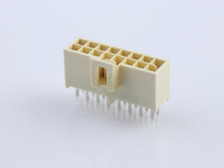 1053102216 - Nano-Fit Vertical Header, Through Hole, 2.50mm Pitch, Dual Row, 16 Circuits, with Kinked Pins, 0.38µm Gold (Au) Plating, Natural, Glow-Wire Capable, Tray 1053102216 - Nano-Fit Vertical Header, Through Hole, 2.50mm Pitch, Dual Row, 16 Circuits, with Kinked Pins, 0.38µm Gold (Au) Plating, Natural, Glow-Wire Capable, Tray