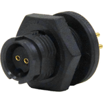 Switchcraft-EN2P2F20P Connector Circular Conn Circular SKT 2 POS Solder Cup ST Panel Mount 2 Terminal 1 Port Bulk