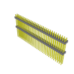Samtec-ZW-32-14-L-D-670-630 Connector Headers and PCB Receptacles Conn Board Stacker HDR 64 POS 2.54mm Solder ST Top Entry Thru-Hole Bulk