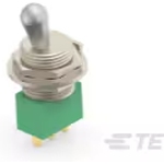 TE Connectivity-MTG106E Switch Toggle Switch Toggle ON OFF ON SPDT Short Lever Wire Lug 6A 250VAC 28VDC Panel Mount with Threads