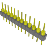 Samtec-TS-112-T-AA Connector Headers and PCB Receptacles Conn Unshrouded Header HDR 12 POS 2.54mm Solder ST Top Entry Thru-Hole Tube