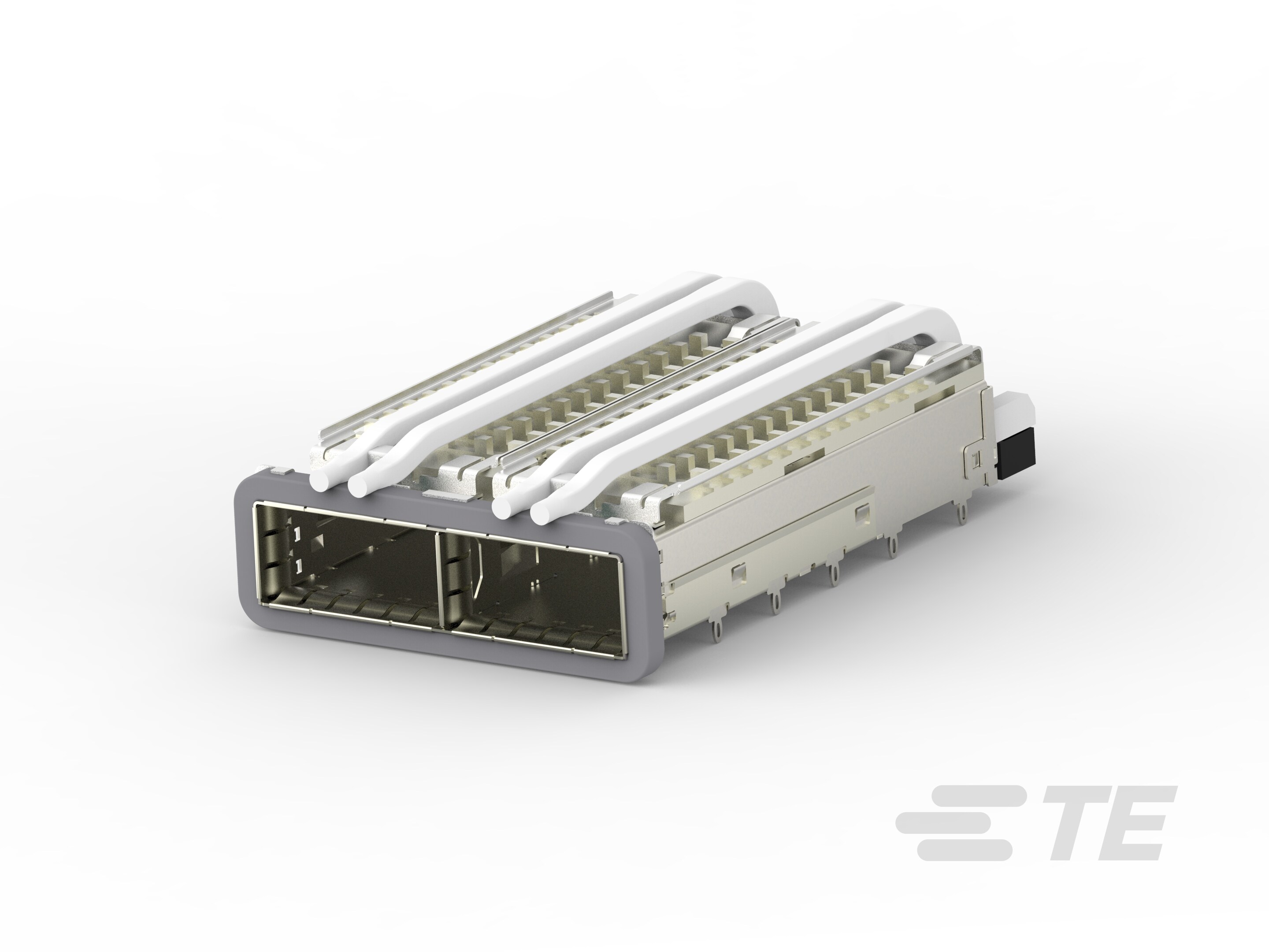 QSFP28, 1X2, CAGE ASSY, GASKET, HS, LP-2-2170814-4 QSFP28, 1X2, CAGE ASSY, GASKET, HS, LP-2-2170814-4