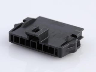 2002771207 - Nano-Fit Plug Housing, TPA Capable, 2.50mm Pitch, Single Row, 7 Circuits, Black, Panel Mount, Glow-Wire Capable