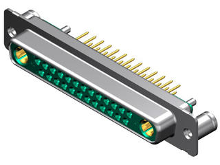 1731070992 - FCT Mixed Layout D-Sub Connector, Female, Straight, PCB Through Hole, Gold Plating, Tin-plated Shell, 7.50mm M3 Rear Threaded Spacer, 27 Circuits Loaded (2 High Power, 25 Signal), Green Insulator 1731070992 - FCT Mixed Layout D-Sub Connector, Female, Straight, PCB Through Hole, Gold Plating, Tin-plated Shell, 7.50mm M3 Rear Threaded Spacer, 27 Circuits Loaded (2 High Power, 25 Signal), Green Insulator
