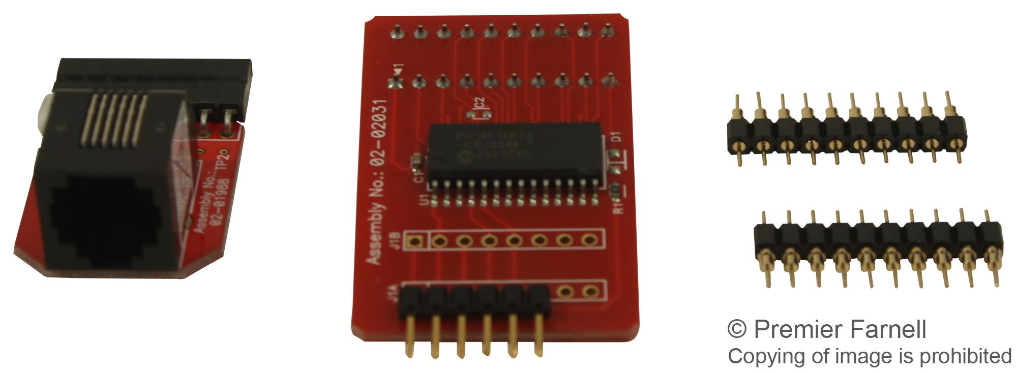 Processor Extension Pak and Debug Header, for PIC18F14K22-ICE