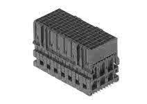 1704151922 - Impact 100 Ohm 3 Pair Mezzanine Receptacle, Unguided, 22.00mm Stack Height, 16 Columns, 144 Circuits, Plated Through Hole Dimension 0.39mm, Lead-Free