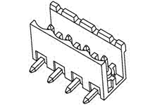 395225006 - 5.00mm Pitch Eurostyle Right-Angle PCB Header, Open Ends, Green Housing, 6 Circuits