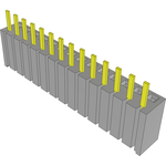 Samtec-BSW-114-04-L-S Connector Headers and PCB Receptacles Conn Bottom Mount Socket Strip SKT 14 POS 2.54mm Solder ST Bottom Entry Thru-Hole Bulk