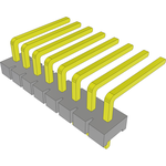 Samtec-FWJ-08-04-T-S-RA Connector Headers and PCB Receptacles Conn Unshrouded Header HDR 8 POS 3.96mm Solder ST Thru-Hole Bulk