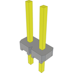 Samtec-MTLW-102-07-S-S-245 Connector Headers and PCB Receptacles Conn Unshrouded Header HDR 2 POS 2.54mm Solder ST Top Entry Thru-Hole Bulk Samtec-MTLW-102-07-S-S-245 Connector Headers and PCB Receptacles Conn Unshrouded Header HDR 2 POS 2.54mm Solder ST Top Entry Thru-Hole Bulk