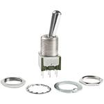 NKK Switches-M2025B2B1W03 Switch Toggle Switch Toggle ON None (ON) DPDT Large Bat Lever PC Pins 6A 250VAC 30VDC PC Mount with Threads