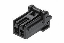 5046930301 - CP-3.3 Receptacle Housing, 3.30mm Pitch, Single Row, Polarized, Positive  Inertia Lock, 3 Circuits, Black