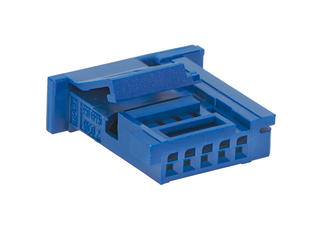 2058272053 - ConnTAK50 Tang Receptacle, Single Row, 5 Circuits, Key C, Blue