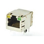 TE Connectivity-6605711-1 Connector Telephone and Telecom Conn RJ-45 F 8 POS 2.54mm Solder RA Thru-Hole 12 Terminal 1 Port