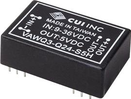 CUI Inc-VAWQ3-Q48-D15H DC to DC Converter and Switching Regulator Module Module DC-DC 48VIN 2-OUT -15V/15V -0.1A/0.1A 3W 10-Pin DIP Module