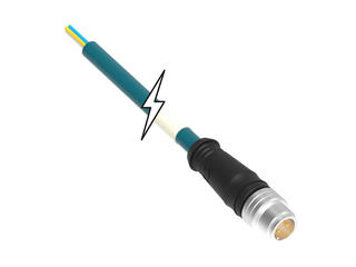 1300480081 - Micro-Change (M12) Single-Ended Cordset, 4 Poles, D-Coded, Male (90°) to Pigtail, 26 AWG, PVC Cable, 10.0m (32.81') Length 1300480081 - Micro-Change (M12) Single-Ended Cordset, 4 Poles, D-Coded, Male (90°) to Pigtail, 26 AWG, PVC Cable, 10.0m (32.81') Length
