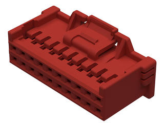 5016463402 - 2.00mm Pitch, iGrid Receptacle Crimp Housing, Dual Row, Positive Lock, 34 Circuits, Red