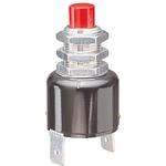 Grayhill-07-26 RED Switch Push Button Switch Push Button N.O./N.C. SPDT Round Plunger 10A 220VAC Momentary Panel Mount Solder Lug